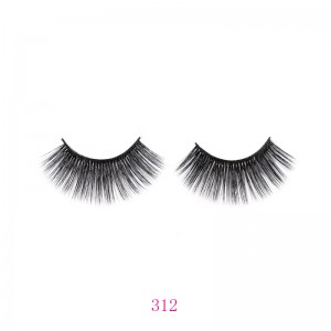 2020 Good Quality Korea Silk Eyelash Extensions – Synthetic hair black cotton band faux eyelash 317 – Fine Art