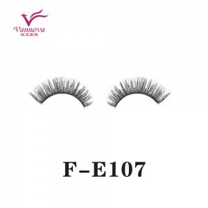 China Manufacturer Transparent stem synthetic eyelashes F-E107
