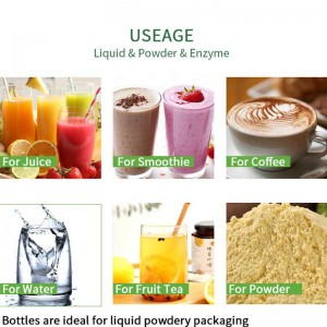 8 Unzen 16 Unzen 330 ml Getränk BPA-freier klarer Saft Kunststoff leerer Haustier-Quadrat-Saftbehälter Getränkeflasche für Getränkesaft