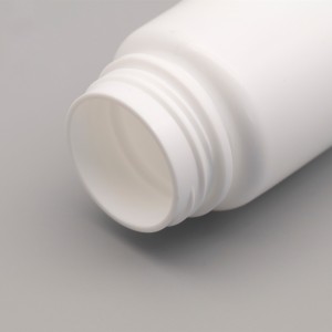 Порожня біла аптечна банка для таблеток на заводі 200 мл, оптова пластикова упаковка для ліків 200 куб. см HDPE