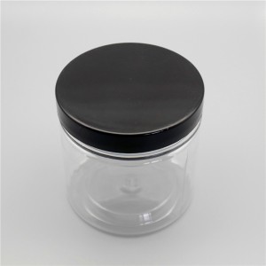 ກ່ອງບັນຈຸພາດສະຕິກຄຸນນະພາບສູງ Refillable Round Clear 8 Oz 200ml 250ml 300ml 16oz Clear Plastic Jar For Spices Powder Dry Goods
