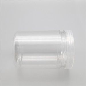 Plastic Clear Seal PET Oval Hexagonal Jar For Honey Dry Food Candy