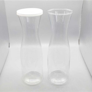 Serbisyo ng Restaurant Cafeteria Transparent Wine Decanter Pagbuhos ng Juice Jug Plastic Beverage Carafe Water Plastic Pitcher