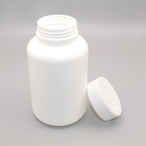 Didmeninė prekyba 150 ml tuščių plastikinių baltų apvalių tablečių pakavimo tablečių indeliai su užsukamu dangteliu