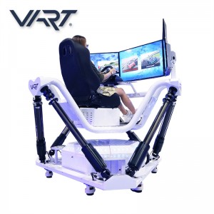 2019 Cina Nuovo design intrattenimento di realtà virtualecorsa idraulica fly vr logitech g29 guadagna simulatore di guida automobilistica con 3 schermi