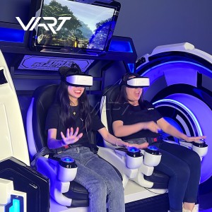 2 žaidėjų VR simuliatorius Virtualios realybės kiaušinių kėdės VR ankštys