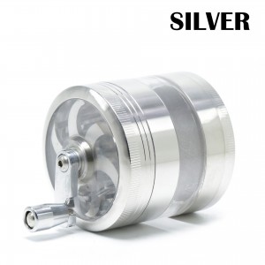 SMALL 4 LAYER ZINC ALLOY TOBACCO GRINDER HIGH QUALITY SMOKE GRINDER