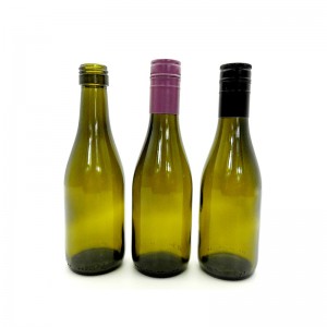 187 ml-es antik zöld burgundi borosüveg