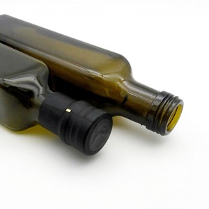 250 ml quadratische Olivenöl-Glasflasche