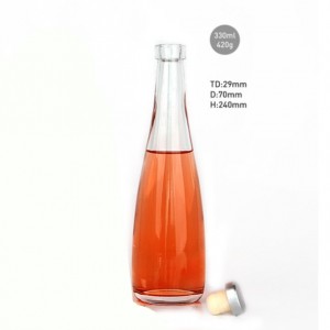 330ml Bottle Glass Beverage bi Cork
