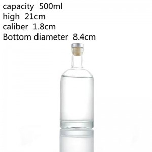 500 ml vodka glasflaska