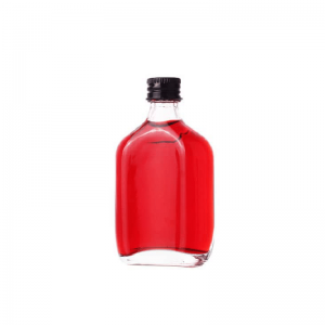 Mini bottiglia di vetru di vodka trasparente da 50 ml