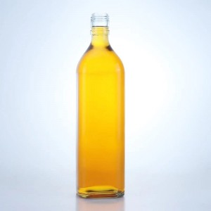 0,75 l quadratische Glasflasche für Wodka