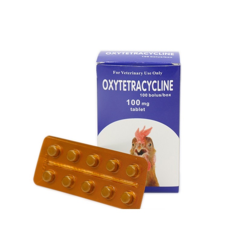 100 mg oksitetraciklīna tabletes