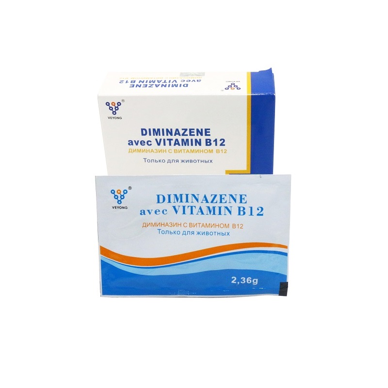 2.36g Diminazene +Vitamin B12 гранули за говеда