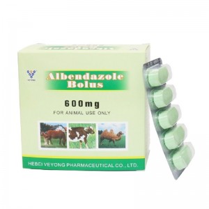 600 mg albendazole bolus per i bovini