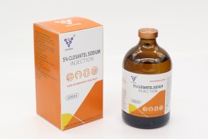 100 % original Kina högkvalitativt Closantel Sodium 5 % 10 % oral suspension med bästa pris