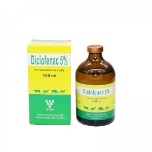 5% I-Diclofenac Sodium Injection yokusetshenziswa kwezilwane