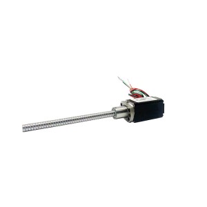 Nema 8 (20mm) hybrid ball screw stepper motor 1.8° Step Angle Voltage 2.5 / 6.3V Current 0.5A,4 Lead Wires