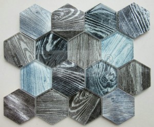 Hiina Victory Mosaic kuusnurkne mosaiikplaat kvaliteetne alumiiniummosaiikmosaiik metallil