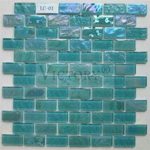 Dabbaasha Guusha Shiinaha Mosaics Tile Buluug Mosaic Tile Buluug biyaha barkada mosaics