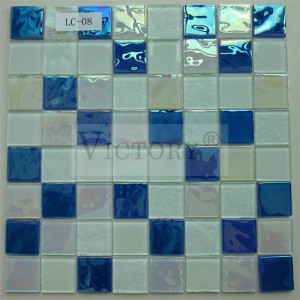 China Victory Swimming Pool Mosaics Tile Blue Mosaic Tile blue water pool mosaics