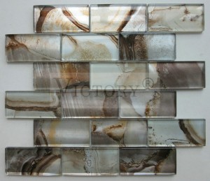 आधुनिक शैली टुकड़े टुकड़े में ग्लास मोज़ेक टाइल दीवार की सजावट के लिए नवीनतम सुपर व्हाइट टुकड़े टुकड़े में ग्लास मोज़ेक टाइल होटल की दीवार सजावटी टुकड़े टुकड़े में सोना चमकदार ग्लास मोज़ेक टाइल