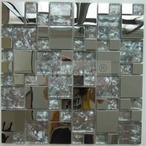 Металева мозаїчна плитка Мозаїка з нержавіючої сталі Металева мозаїчна стіна