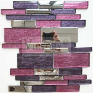 China Victory Glass Mosaic Tile Art stained Glass Mosaic Mosaic Decor Blue Mosaic Bathroom Tiles