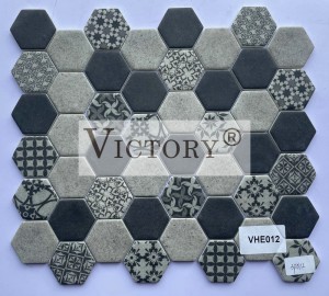 Hexagon Mosaic Tile Mosaic Artwork Artistry In Mosaics Glass Mosaic Backsplash