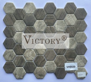 Hexagon Mosaic Tile Mosaic سەنئەت ئەسەرلىرى Mosaics ئەينەك Mosaic Backsplash