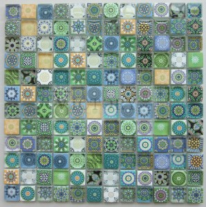 Inkjet mosaic Flower Mosaic Glass Mosaic Tile Art Kitchen Mosaic Salon Mosaic