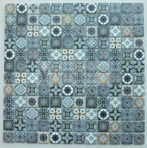 Inkjet mozaika Gul mozaika Shisha mozaik kafel san'ati Oshxona mozaik saloni mozaika