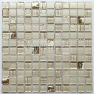 Mosaic coquina Backsplash Mosaic Bathroom Wall Tegulas Square Mosaic Tiles