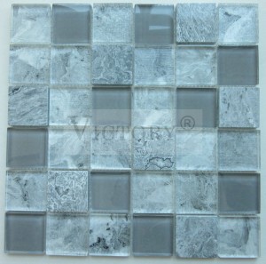 Kvadratne mozaik pločice mramorne mozaik pločice kameni mozaik pozadinska crna i bijela mozaik pločica