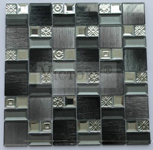 Квадратни мозаични плочки Метални мозаик плочки Кристален мозаик мозаик Кујнски плочки