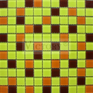 Green Mosaic Tile Red Mosaic Tile Blue Mosaic Tile Colorful Mosaic Tile Maliit na Mosaic Tile Square Thickness 4mm Square Dark Blue Glass Mosaic para sa SPA Design Foshan Factory Murang Makukulay na Crystal Mosaic Tile