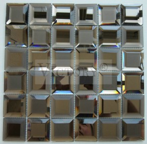 Azulexos de mosaico de espello Mosaico de cristal Arte de mosaico Arte de parede de espello