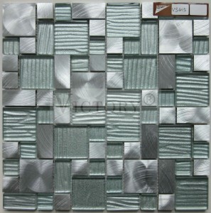 Mosaic metàl·lic Mosaic d'acer inoxidable Mosaic d'alumini Mosaic de barreja aleatòria metàl·lica Mosaic de mosaic de plata metàl·lica