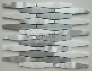 Aluminium Mosaic Pobzeb Pobzeb Pobzeb Mosaic Da Dej Marble Mosaic Pobzeb Backsplash Mosaic Chav Dej Accessories
