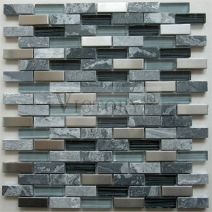 Victory Wave szürke márvány mozaik kínai kő természetes kő mozaik csempe márvány mozaik csempe Backsplash