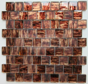 Mosaico de hoja de oro de inyección de tinta Azulejos de mosaico impresos digitales Azulejos de mosaico de cobre Azulejos de mosaico rojo Azulejo de mosaico verde Mosaico de cristal