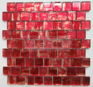 Inkjet Gold Leaf Mosaic Digital Printed Mosaic Tiles Copper Mosaic Tiles Red Mosaic Tile Green Mosaic Tile Crystal Mosaic