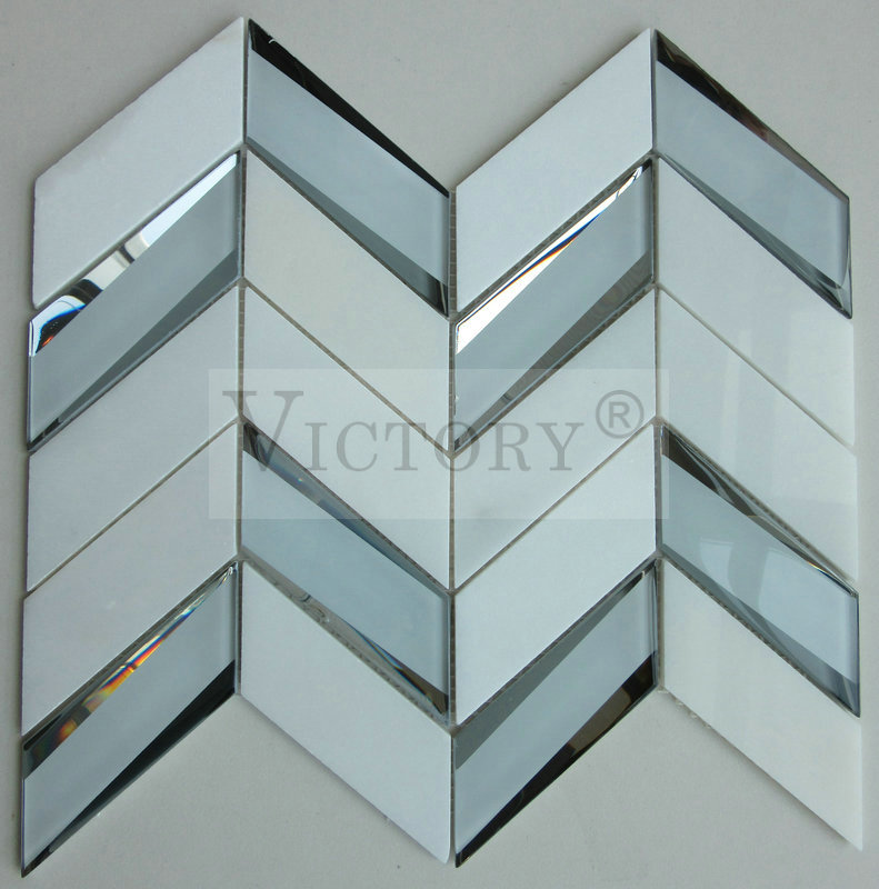 Modern Dekorasyon Mermer Taş Karışımı Ayna Cam Karo Mozaikler Zafer Banyo Tasarımları Mermer Mozaik Duvar Aynası Cam Tuğla Mozaik Karo