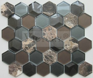 USA Style 3D Crystal Glass Mosaic Tile for Modern Wall Decor White Travertine/Biancone/CreamMaifil/Emperador Marble Mixed Glass Mosaic Tile Hexagon Shape for Home Hotel lumi lumi lumi lumi lumi lumi lumi lumi lumi lumi lumi lumi lumi lumi lumi lumi lumi lumi lumi lumi lumi lumi lumi lumi lumi lumi lumi lumi lumi lumi lumi lumi lumi lumi lumi lumi lumi lumi lumi lumi lumi lumi lumi lumi lumi lumi lumi lumi lumi lumi lumi lumi lumi lumi lumi lumi lumi lumi lumi kuke