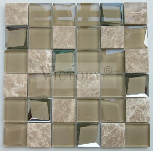 Дөрвөлжин мозайк хавтанцар Гантиг мозайк шалны хавтан Хар цагаан мозайк хавтан Угаалгын өрөөний мозайк ханын хавтан Мозайк толь урлаг