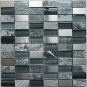 Lanakila Wave Grey Marble Mosaic China Stone Natural Stone Mosaic Tile Marble Mosaic Tile Backsplash