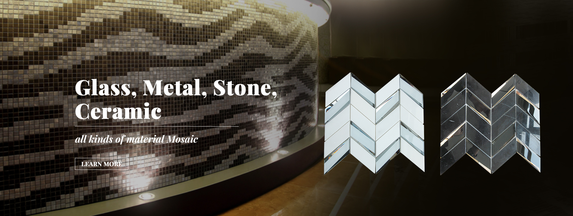 Victory Triangle Metal Mosaic 12 x 12 Mosaiic Tile Alumiiniummosaiik