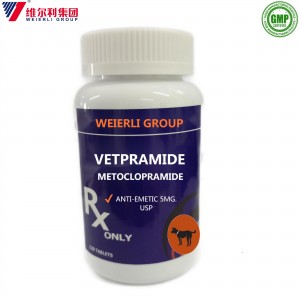 सर्वश्रेष्ठ प्रदर्शन Vetpramide Anti-Emetic RX मात्र पाल्तु जनावर को लागी Metoclopramide