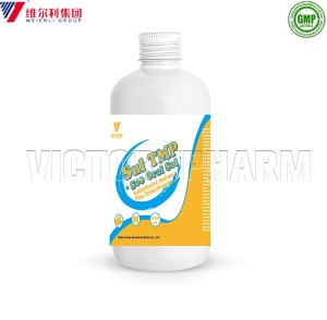 Cina Factory borongan Quality High Sulfadiazine Natrium Ditambah Trimethoprim 50% keur jangjangan jeung Babi